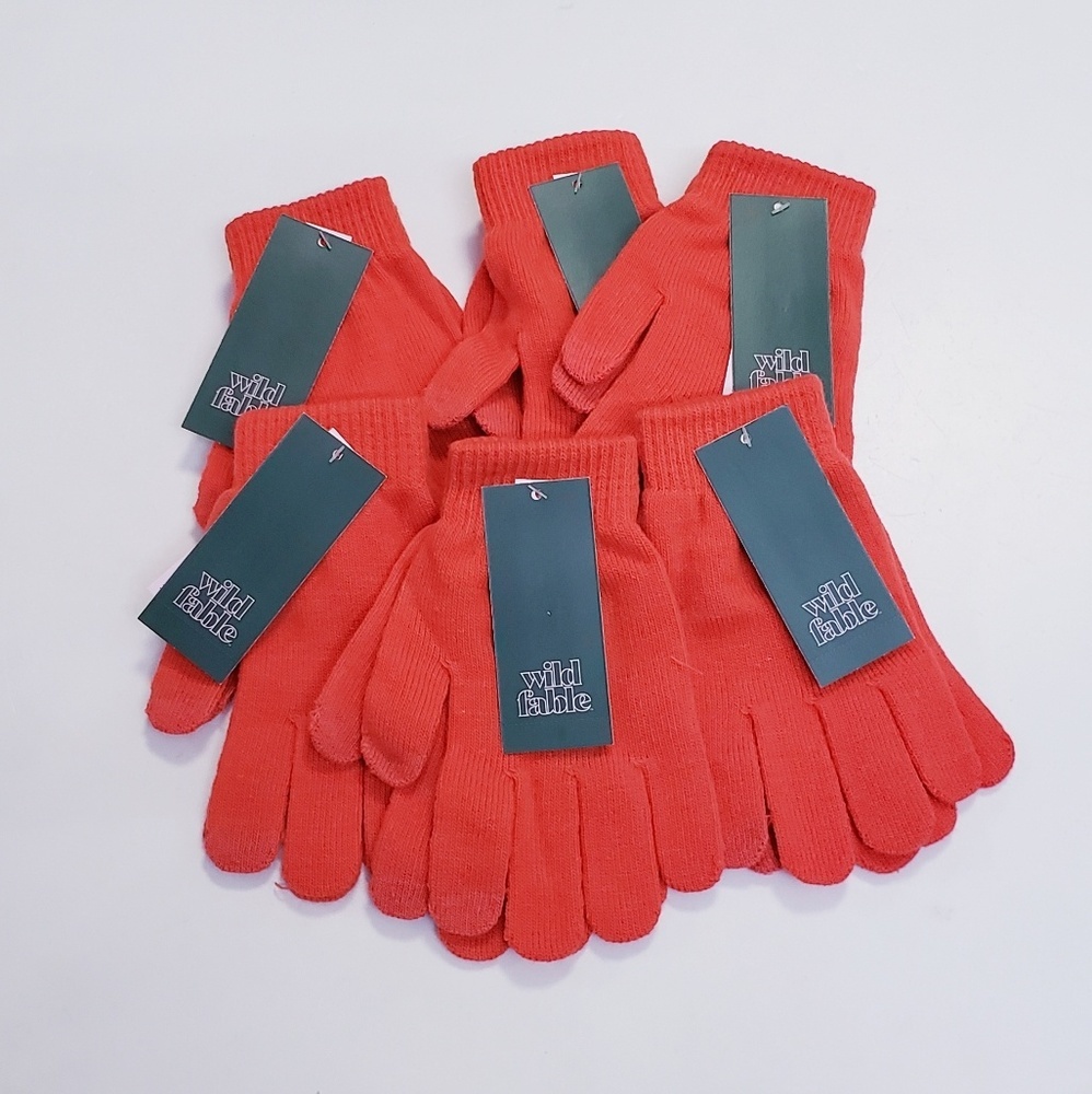 Wild fable 6 pack orange kids gloves